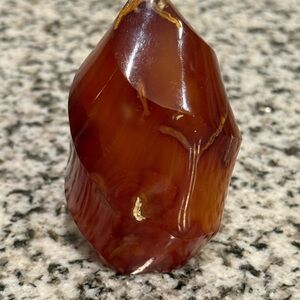 Polished carnelian flame